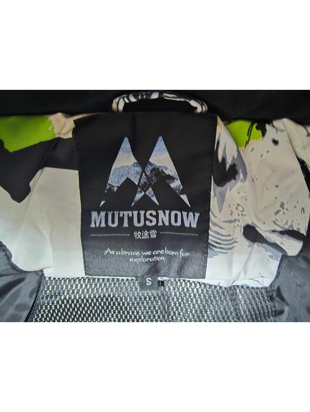 Men's Small Green/White "MutuSnow" insulated & Waterproof Winter Ski Jacket, NWT - Picture 9 of 12